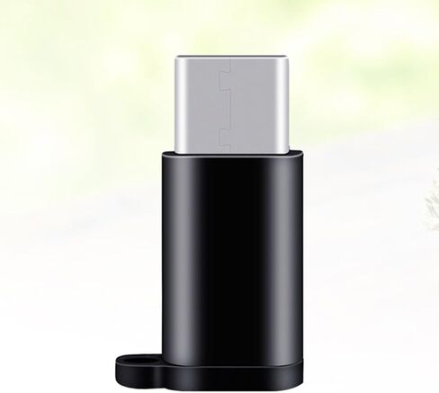 USB Type C Adapter Keychain Converter with Reversible Design Black Alloy in Saudi Arabia