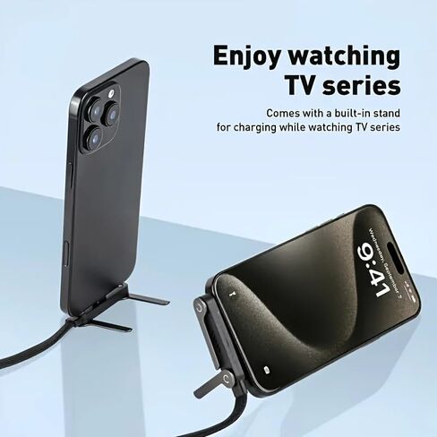2-in-1 USB Type C to USB-C Cable with Built-in Phone Stand in Saudi Arabia