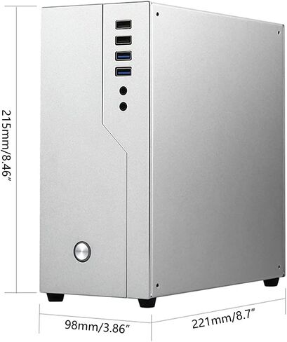 Theater Computer Box Mini-ITX Enclosure for Case Aluminum Desktop FH01 HTPC for Case with USB3.0 Port Itx Enclosure in Saudi Arabia