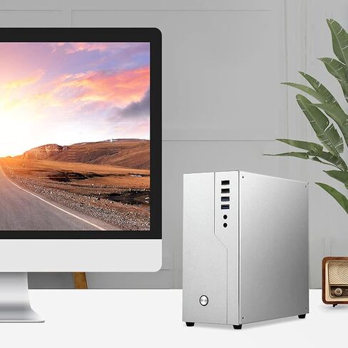 Theater Computer Box Mini-ITX Enclosure for Case Aluminum Desktop FH01 HTPC for Case with USB3.0 Port Itx Enclosure in Saudi Arabia