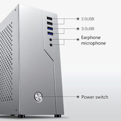 Theater Computer Box Mini-ITX Enclosure for Case Aluminum Desktop FH01 HTPC for Case with USB3.0 Port Itx Enclosure in Saudi Arabia