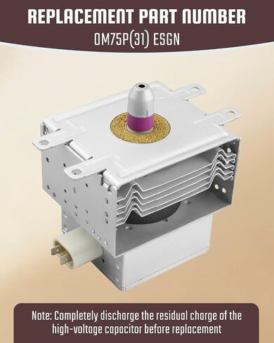 OM75P(31) ESGN Magnetron Fit for Samsung GE Kenmore Microwave Magnetron Assembly Replacement Part Replace WB27X10516, PS239660, 911265, AP3185215, WB27X10343, WB27X1114, WB27X1156 in Saudi Arabia