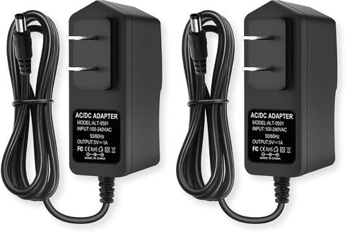 5V 1A Power Supply Adapter, AC to DC 5V Power Adapter, 100-240V 50-60Hz AC Input to DC 5Volt 1Amp Universal Transformer, 【5.5mm x 2.5mm US Plug】 in Kuwait