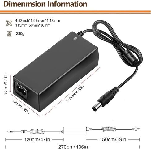 54V AC/DC Adapter Compatible with Ubiquiti Network USW-Lite-8-PoE UniFi Lite 8 PoE 8-Port Gigabit Ethernet Switch 8 Port Layer 2 USW-Ultra-60W NY-PW0L2-05401100 NYPW0L205401100 Power Supply in Saudi Arabia