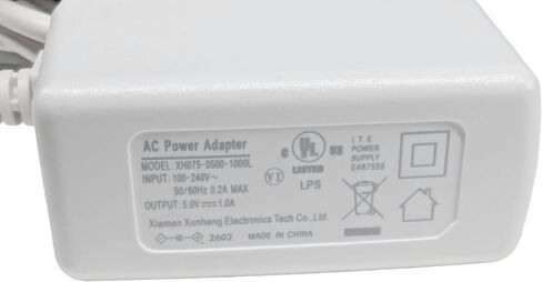 Hatch OEM 5V 1A AC Adapter for Baby Rest, Baby Rest Mini Sound Machine, Night Light Barrel Style Power Cord XH075-0500-1000L Replacement by Milestock in Saudi Arabia