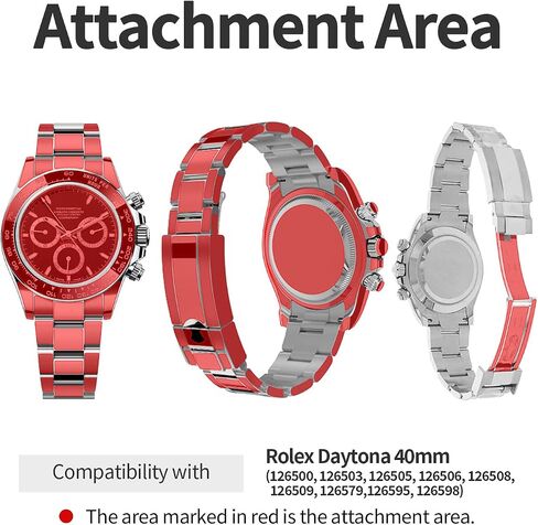 skoko [1Set Full Package Body Protection Film Compatible with Rolex Daytona 40mm Ref. 116500, Glossy Clear Skin, Full Coverage, Anti Scartch, Extra pieces for tricky areas in Kuwait