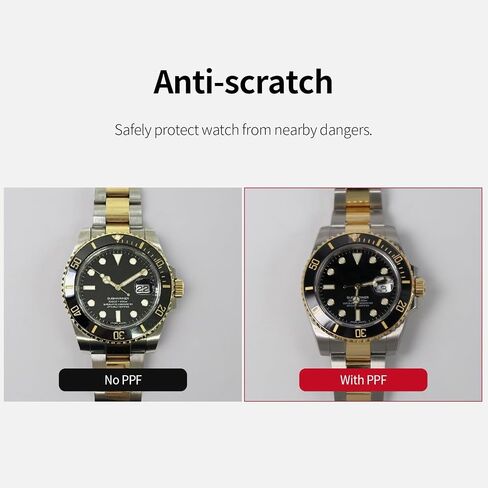 skoko [1Set Full Package Body Protection Film Compatible with Rolex Daytona 40mm Ref. 116500, Glossy Clear Skin, Full Coverage, Anti Scartch, Extra pieces for tricky areas in Kuwait