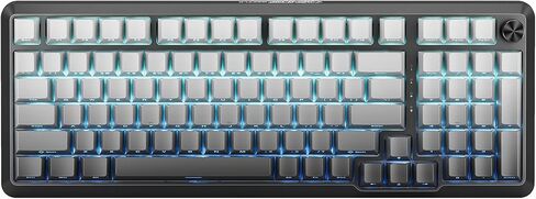 لوحة مفاتيح Redragon الميكانيكية للألعاب، لوحة مفاتيح ميكانيكية سلكية مع 94 مفتاحًا، تحرير ماكرو قابل للبرمجة، لوحة رقمية، مفاتيح حمراء، لوحة مفاتيح ميكانيكية مدمجة لجهاز الكمبيوتر Mac Ipad، رمادي أسود in Kuwait