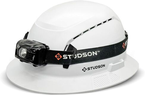 مصباح أمامي قياسي قابل لإعادة الشحن من STUDSON SHK-1 - ضوء عمل LED 150 لومن مع تنشيط مستشعر الحركة، 5 أوضاع إضاءة، شحن USB-C، خوذة خفيفة الوزن متوافقة in Kuwait