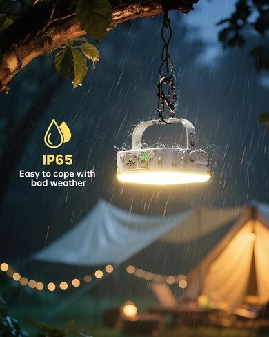 Eventek 2Pack 20000mAh Camping Lights, Camping Lantern Rechargeable Total Up to 200H+ & 4 Lights Modes, Portable IP65 Waterproof Tent Lights for Camp, Outdoor, Power Outages Emergency, Hurricane in Kuwait