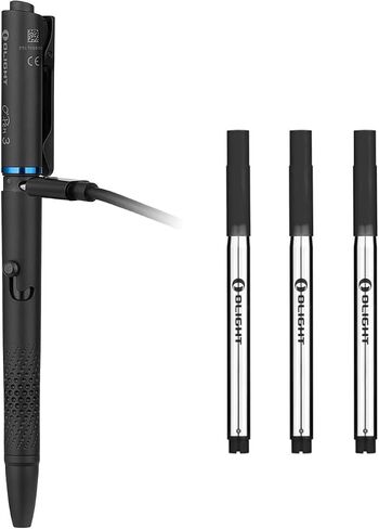OLIGHT O'Pen 3 4-in-1 Pen Flashlight Black with 3 Ballpoint Refills in Saudi Arabia