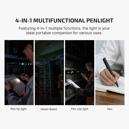 OLIGHT O'Pen 3 4-in-1 Pen Flashlight Black with 3 Ballpoint Refills in Saudi Arabia