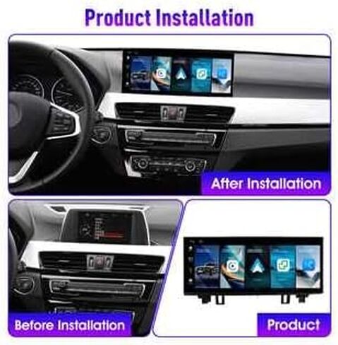 لسيارة BMW X1 / X2 2018-2022(EVO) 12.3 بوصة QLED ستيريو للسيارة بشاشة لمس CarPlay أندرويد ملاحة تلقائية ستيريو راديو GPS ، إذا كان ذلك ممكنًا in Kuwait