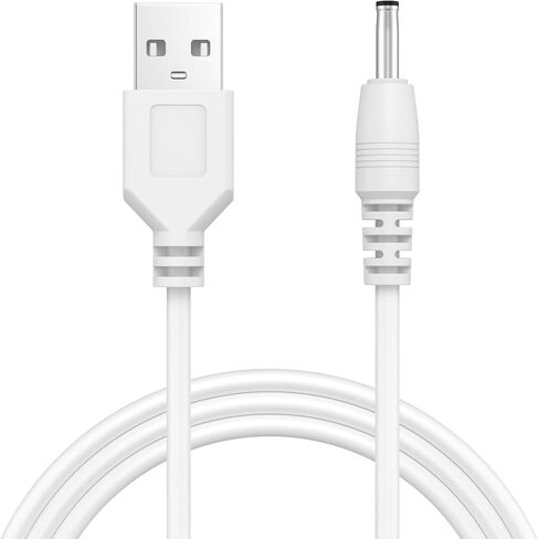 Amzpas USB to 5V DC Cable Universal Charging Power Cord DC 3.5 x 1.35mm Jack Replacement 5V Barrel Jack Power Cable for Electric Toothbrush HUB Splitter Router LED Lights-Black 1M in Saudi Arabia