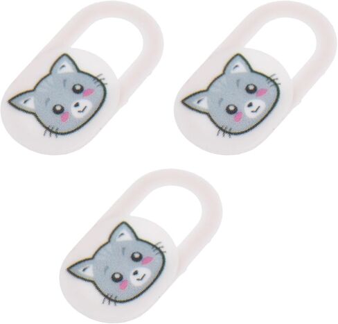 3pcs Webcam Privacy Covers for Laptops and Phones, White ABS in Saudi Arabia