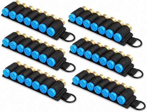 UnderAlert Shotgun Shell Holder 12 Gauge, 6 Pack 7 Round 12 GA Ammo Side Saddle, Adhesive Back Shotgun Card for Stock or Receiver, Shotshell Carrier, Shell Organizer for Hunting, Range Gear in Saudi Arabia