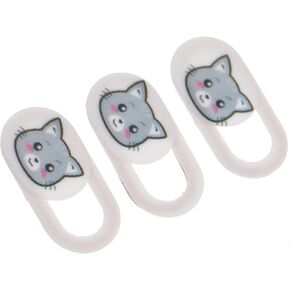 3pcs Webcam Covers for Laptops and Tablets White ABS in Kuwait
