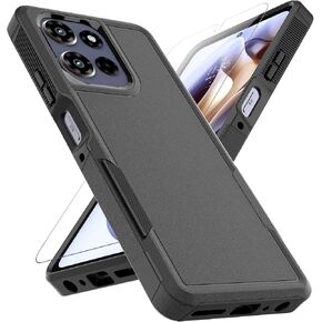 for Motorola Moto G Power 2026 / Moto G Power 2025 Case: Dual Layer Protective Heavy Duty Cell Phone Cover Shockproof Rugged with HD Screen Protector Military Protection Bumper Tough, Dark Green in Saudi Arabia