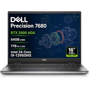 Dell Precision 7680 Laptop, NVIDIA RTX 2000 Ada 8GB, i9-13950HX, 64GB DDR5 in Saudi Arabia