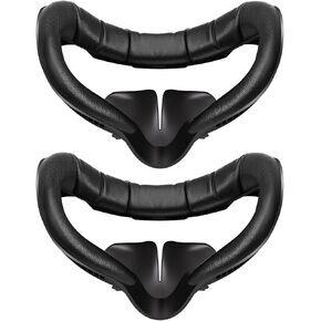 2 Pack Face Pad Replacement for Meta/Oculus Quest 2 - Comfortable PU Leather & Memory Foam VR Face Cushion - Anti-Sweat - Ergonomic Design - Compatible with Meta Quest 2 - Easy to Install & Clean in Saudi Arabia