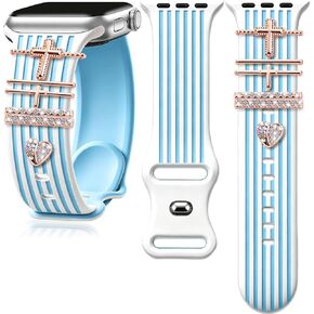 for Apple Watch Band with Charms, iWatch 38 40 41 42 44 45 46 49mm in Saudi Arabia