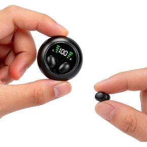 Xmenha Small Mini Invisible Earbuds Headphones Wireless Bluetooth Smallest Discreet Tiny Hidden Earbuds for Work Micro Low Profile Sleep Sleeping Earbud Invisible Mini Ear Buds for Small Ears Canals in Kuwait