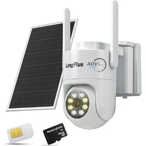 LongPlus 4G LTE Cellular Solar Security Camera, No WiFi AOV 24/7 Recording in Saudi Arabia