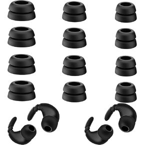 Double Flange Ear Tips & Anti-Slip Ear Hooks, Universal Replacement Kit in Saudi Arabia