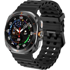 Watch Bands Compatible with Samsung Galaxy Watch Ultra 47mm 2025/2024, No Gap Soft Printing Pattern Silicone Strap Wristband for Samsung Galaxy Watch Ultra 2 / Ultra 47mm Women Men in Kuwait