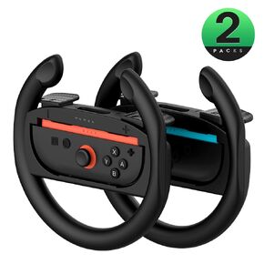 Mumba Switch Steering Wheel for Nintendo Switch 2, Mario Kart Racing Wheel for 2 Joy Cons Controllers, Switch 2 Accessories 2025 (2 Pack Steering Wheel) in Kuwait