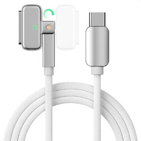 Kuulaa 140W USB-C to Magnetic 3 Cable, 6.6ft 180° Right Angle Fast Charger Cord, 140W USB-C to Magnetic Safe 3 Cable for Pro (16"/14" 2025, 2024, 2023, 2021) Air (15''/13'' 2025, 2024, 2023, 2022) in Saudi Arabia