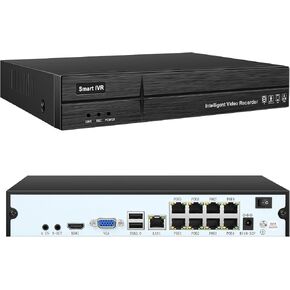 MWRCTV 4K 16CH Network Video Recorder for Home Security Camera System in Saudi Arabia