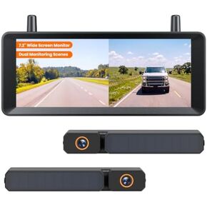 AUTO-VOX Solar Wireless Backup Camera with 2 Cameras, 7.2" Large Monitor in Saudi Arabia