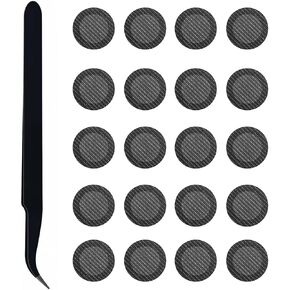 Earbuds Dust Filter Mesh Comatible with Powerbeats Pro/Flex/Fit Pro/Studio Buds + 20Pcs 4.0mm Black in Saudi Arabia