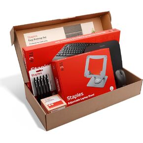 Staples Easy Desktop Set, Keyboard, Mouse, Stand, Pens & Notes Bundle in Saudi Arabia
