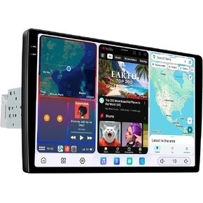 JOYING 10.4 Inch Car Stereo 2K QLED Touch Screen with Wireless CarPaly & Android Auto, Single Din Radio 12GB+256GB Head Unit, GPS Navigation, Bluetooth, 5G WiFi, DSP, SWC(JY-UTS18N12) in Saudi Arabia