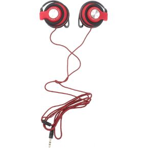 Red Earhook Wired Headphones with 3.5mm Plug for Computer TV in Saudi Arabia