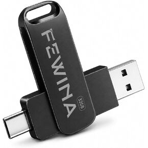 Flash Drive USB C 32GB Dual Thumb Drive USB 3.0 OTG Jump Drive,Black in Saudi Arabia