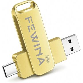 Flash Drive USB C 128GB Dual Thumb Drive USB 3.0 OTG Jump Drive,Gold in Saudi Arabia