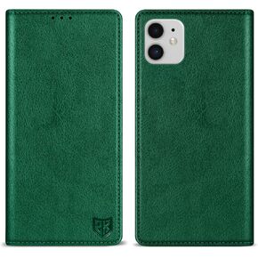 ZZXX for iPhone 11 Wallet Case Strong Magnetic 6.1 inch,Brown in Saudi Arabia