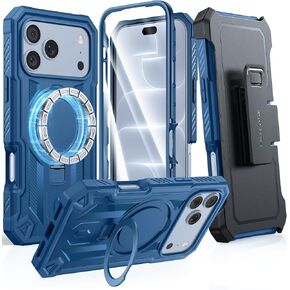 FNTCASE for iPhone 17 Case Fit for MagSafe with Belt Clip Black in Saudi Arabia