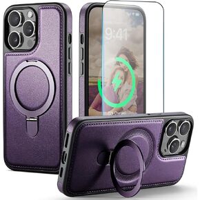 for iPhone 13 Case with Stand Compatible with Magsafe, Brown in Saudi Arabia