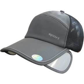 Women Retractable Baseball Cap Hat Summer Wide Brim Sun UV Protection Mesh Visor in Saudi Arabia