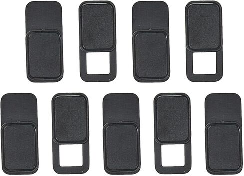 TEHAUX 9pcs Black Metal Oval Shaped Webcam Cover Slider for Laptop and Tablet, Privacy Protection with Good Toughness, Easy to Use Webcam Privacy Cover for Camera Security in Kuwait