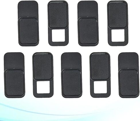 TEHAUX 9pcs Black Metal Oval Shaped Webcam Cover Slider for Laptop and Tablet, Privacy Protection with Good Toughness, Easy to Use Webcam Privacy Cover for Camera Security in Kuwait