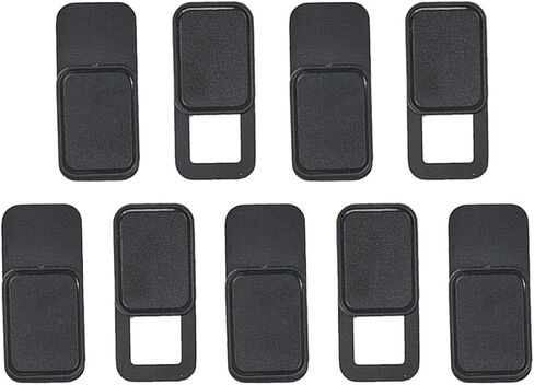 TEHAUX 9pcs Black Metal Oval Shaped Webcam Cover Slider for Laptop and Tablet, Privacy Protection with Good Toughness, Easy to Use Webcam Privacy Cover for Camera Security in Kuwait