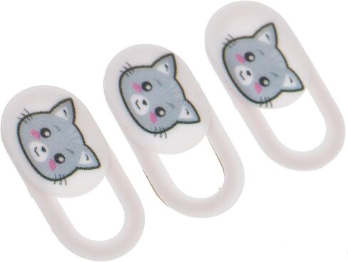 3pcs Webcam Covers for Laptops and Tablets White ABS in Kuwait