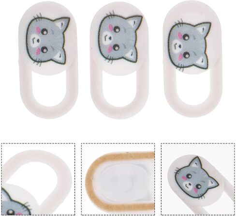 3pcs Webcam Cover for Laptop and Tablet, ABS White Privacy Covers in Kuwait