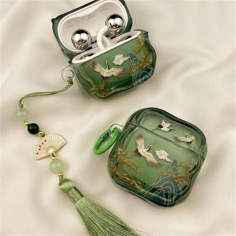 for Huawei Freeclip 2 Case (2025) Kawaii,Cute Fun Animals Pattern,Cartoon Green Scenery Earbuds Protective Cover for Woman Girls in Kuwait