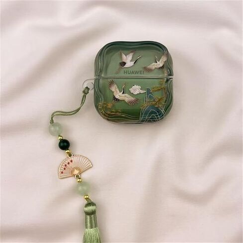 for Huawei Freeclip 2 Case (2025) Kawaii,Cute Fun Animals Pattern,Cartoon Green Scenery Earbuds Protective Cover for Woman Girls in Kuwait